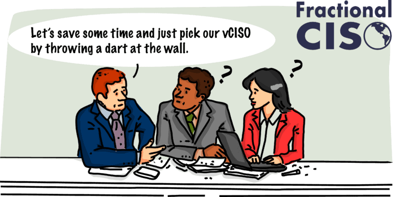 How to not pick a vCISO Provider: throwing a dart at a board